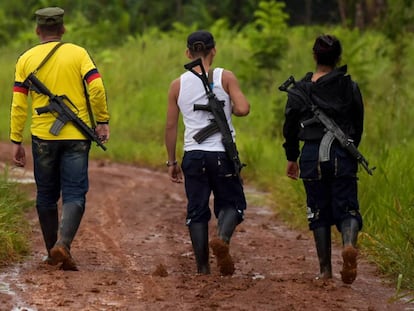 Miembros de la disidencia de las FARC en el departamento del Guaviare.