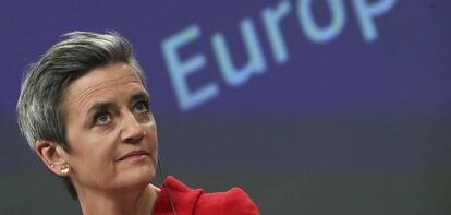 La vicepresidenta de la Comisión Margrethe Vestager.