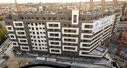 Construcción de viviendas en el barrio de Tetuán.