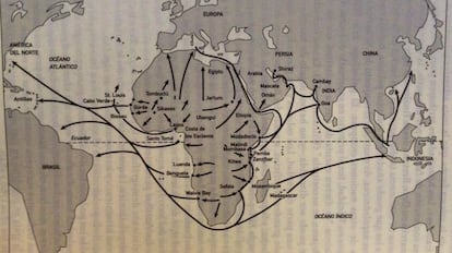 La mundializaci&oacute;n de las tratas africanas en los siglos XVIII y XIX.