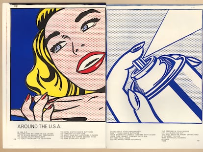 'Girl/Spray Can from Walasse Ting', de Roy Lichtenstein. 1963.