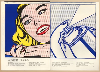 Girl/Spray Can from Walasse Ting, de Roy Lichtenstein. 1963, de la exposición sobre el pop americano de CaixaForum.
