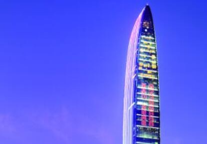 La torre KK100 (Kingkey 100), en Shenzhen (China).