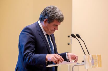 El ministro de Seguridad Social, José Luis Escrivá