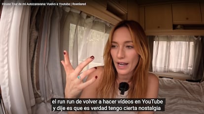 Ro, en una captura del vídeo en el que anunció su vuelta a YouTube.