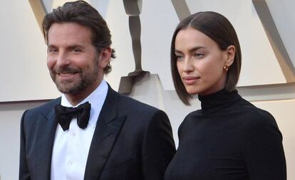 El actor y cineasta Bradley Cooper y la modelo Irina Shayk durante la gala de los Oscar en febrero de este año.