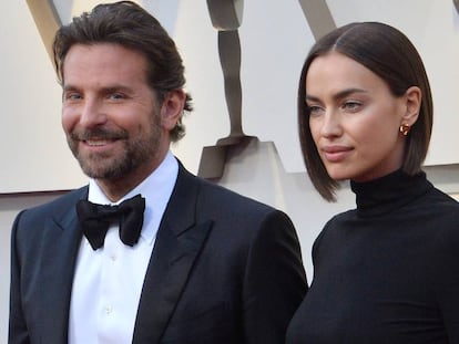 El actor y cineasta Bradley Cooper y la modelo Irina Shayk durante la gala de los Oscar en febrero de este año.