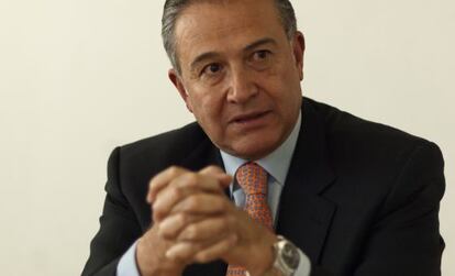Óscar Naranjo, durante la entrevista.