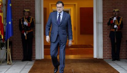 Encuentro entre el presidente del Gobierno en funciones Mariano Rajoy y el Secretario de Estado de la Santa Sede, Pietro Parolin en la Moncloa