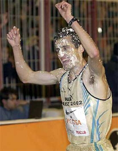 Isaac Viciosa, tras ganar la San Silvestre vallecana.