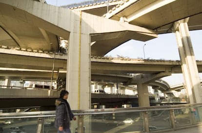 Autopistas elevadas en Shanghái.