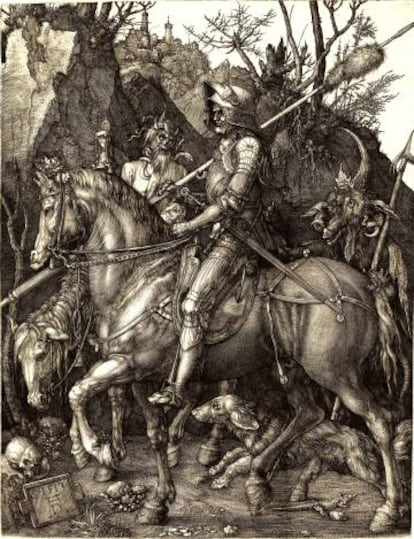 'El caballero la muerte y el diablo', realizado en 1513 por Durero.