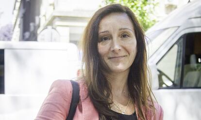 La juez María Núñez, en los juzgados sevillanos en 2015.