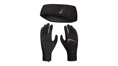Juego de diadema térmica y guantes deportivos de Nike