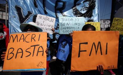 Manifestación opositora al gobierno de Mauricio Macri, el 24 de septiembre pasado.