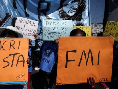 Manifestación opositora al gobierno de Mauricio Macri, el 24 de septiembre pasado.