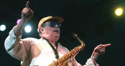 El saxofonista Phil Woods durante un concierto en en el Festival de Jazz de Antibes (Francia), en julio de 1998.