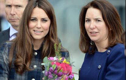 Kate Middleton y Rebecca Deacon, en Escocia.