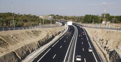 La M-501, conocida como la carretera de los pantanos.