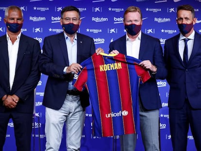 Ronald Koeman, nuevo entrenador del Barcelona, en imágenes