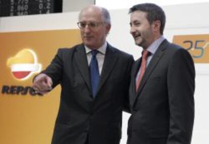 El presidente de Repsol, Antonio Brufau, y el consejero delegado, Josu Jon Imaz.