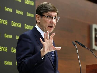 José Ignacio Goirigolzarri, en la presentación de los resultados de Bankia.