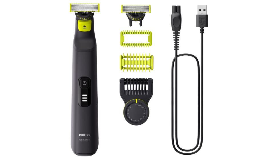 Maquinilla de afeitar facial y corporal Philips One Blade Pro.