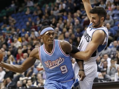 Rondo, junto a Ricky Rubio.