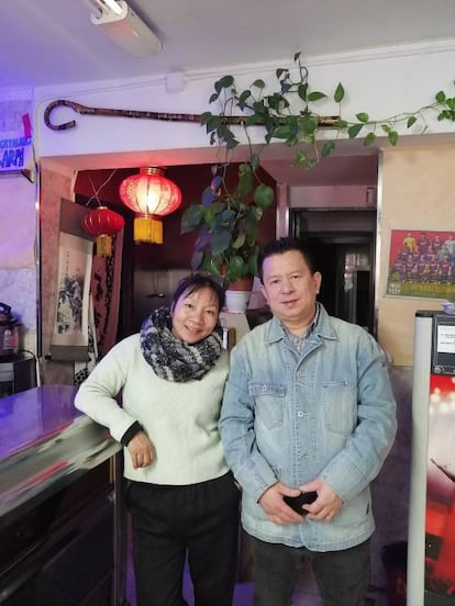 Wen Chen y Jian Wang en el Bar Ruipe