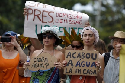 En Brasil protestaron contra el desastre ambiental ocurrido hace tres semanas