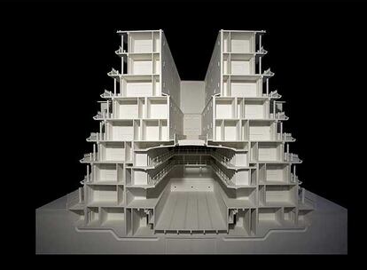 <i>Rue des Amiraux,</i> de Henri Sauvage (maqueta de la Escola d'Arquitectura del Vallès).