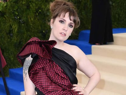 Lena Dunham, na festa do Met.