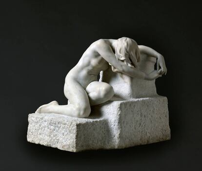 &#039;Desconsuelo&#039;, escultura de Josep Llimona que puede verse en el Museo del Prado . 