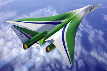 El avion supersónico que basado en el diseño de la Universidad de Stanford está construyendo la empresa Lockheed Martin