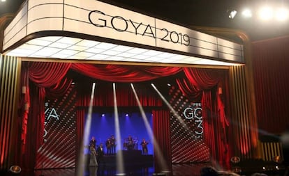 Escenario de la gala de los premios Goya 2019.