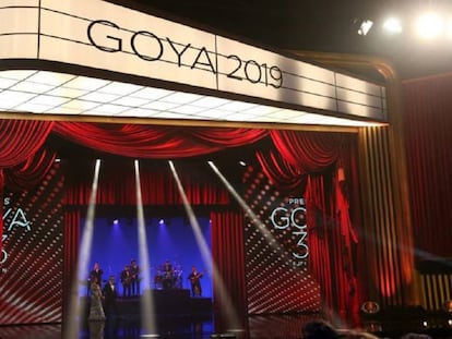 Escenario de la gala de los premios Goya 2019.