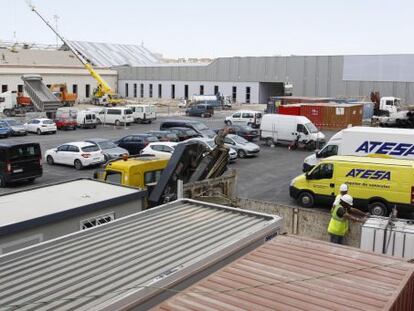 Obras para preparar la llegada del AVE a la estación de Alicante.