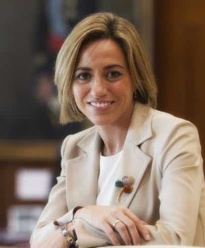 La diputada socialista y exministra de Defensa Carme Chacón.