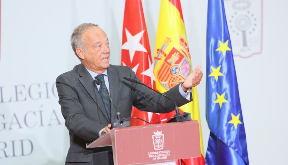 Ricardo Alonso, en un acto organizado por el Ilustre Colegio de la Abogacía de Madrid