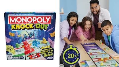 ofertas en amazon hoy: juego para jugar en familia Monopoly Knock Out.