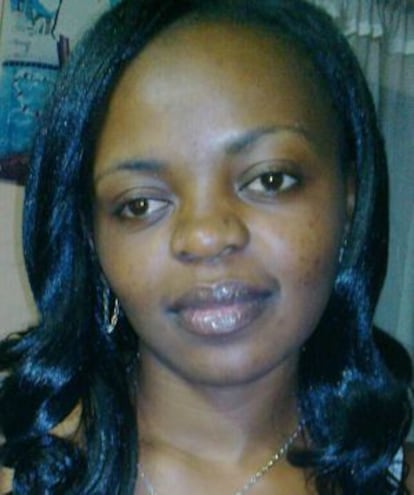 Christelle Nangnou, in a photograph uploaded on her Facebook account.