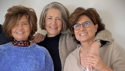 Ana Monereo, Regina González y Paloma Monereo, fundadoras de Cuidkers.