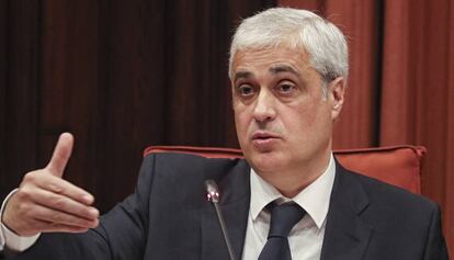 Germà Gordó comparece en el parlament por el 'caso 3%'.