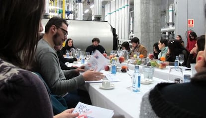 Presentaci&oacute;n del festival en la sala de calderas de la Cidade da Cultura.