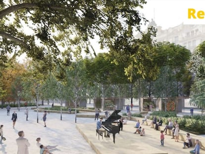 Imagen del proyecto 'Re-Natura', ganador del concurso de ideas convocado por el Ayuntamiento de Valencia para la reforma definitiva de su plaza.