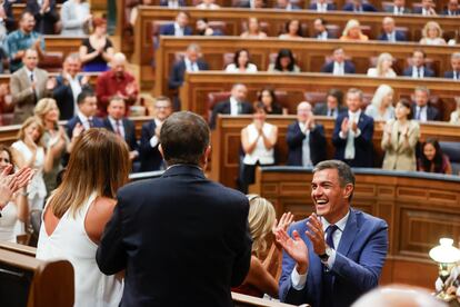 El presidente del Gobierno en funciones y diputado socialista, Pedro Sánchez.