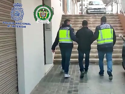 La Policía Nacional detiene en Alicante a Luis J. Castro, ‘El Zarco’, uno de los criminales buscados en Colombia.