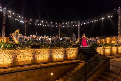 Vista de la gala de clausura, con la soprano Nadine Sierra, en el festival de Cap Rocat, el 6 de agosto de 2023. 