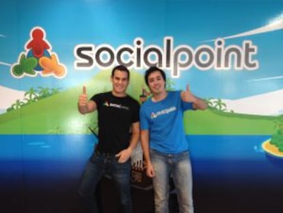 Horacio Martos y Andrés Bou, fundador de Social Point