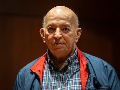 Otty Patiño, alto comisionado para la Paz, durante un conversatorio en el Museo Nacional, en Bogotá, el 17 de enero del 2023.